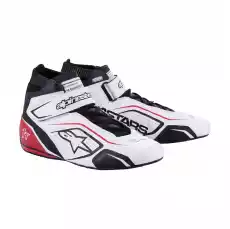 Buty wyścigowe Alpinestars TECH 1T V3 białoczerwone FIA Motoryzacja Sporty Motorowe Odzież Rajdowa