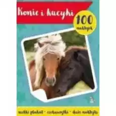 100 naklejek z plakatem Konie i kucyki Książki Dla dzieci