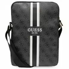 Guess Torba GUTB10P4RPSK 10 czarnyblack 4G Stripes Tablet Bag Odzież obuwie dodatki Galanteria i dodatki Plecaki