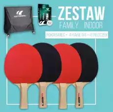 Cornilleau Zestaw FAamily Pack Indoor Sport i rekreacja Tenis i pokrewne Badminton