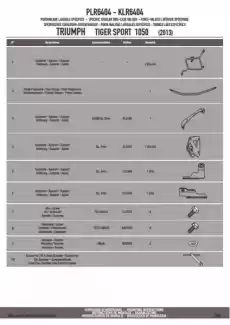 Kappa KLR6404 Stelaż Boczny Triumph Tiger Sport 1050 13 Motoryzacja Części motocyklowe
