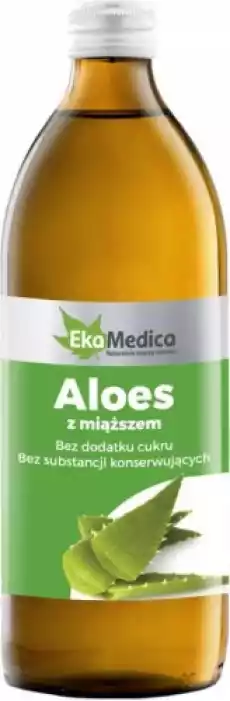 Aloes sok z miąższem 500ml EkaMedica Artykuły Spożywcze Produkty wegańskieroślinne