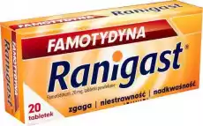 Famotydyna Ranigast 20mg x 20 tabletek Zdrowie i uroda Zdrowie Leki Żołądek i jelita