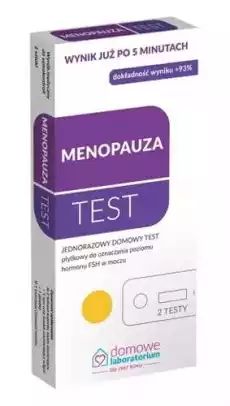 MENOPAUZA Test płytkowy x 2 sztuki Zdrowie i uroda Zdrowie Testy