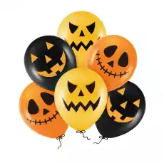 Balony lateksowe strachy dynie na Halloween 6szt Gadżety Imprezowe Pozostałe