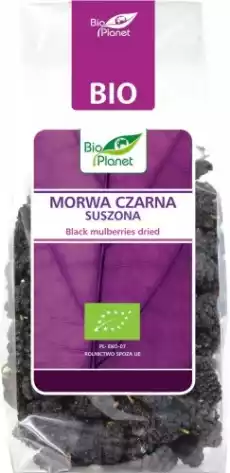 SUSZONA MORWA CZARNA BIO 100 g BIO PLANET Artykuły Spożywcze Bakalie i suszone owoce