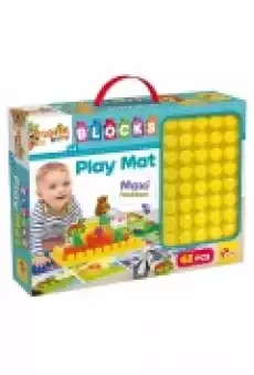 Carotina baby BLOCKS Mata edukacyjna 70x50cm z klockami 79933 Dla dziecka Zabawki Zabawki dla niemowląt