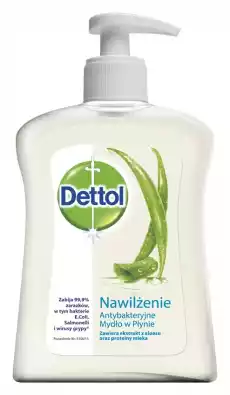 Dettol Dettol mydło w płynie antybakteryjne nawilżenie 250ml Zdrowie i uroda Zdrowie Preparaty do dezynfekcji