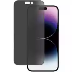 Szkło hartowane na cały ekran PanzerGlass UltraWide Fit Privacy do iPhone 14 Pro Max przyciemniane z czarną ramką Telefony i akcesoria Akcesoria telefoniczne