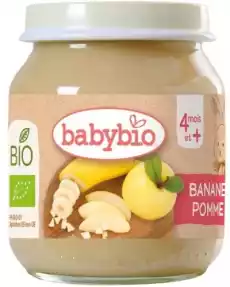 Deser banan jabłko od 4 miesiąca bezglutenowe BIO 130 g BABYBIO Artykuły Spożywcze Zdrowa żywność