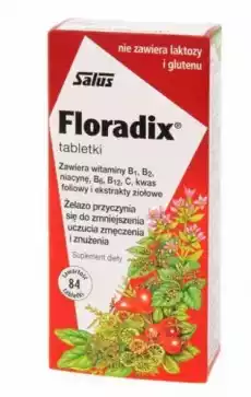 Floradix x 84 tabletki Zdrowie i uroda Zdrowie Witaminy minerały suplementy diety