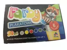 Farby plakatowe 6 kolor 20ml vena Dla dziecka Artykuły szkolne Szkolne artykuły plastyczne