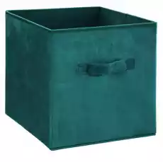 Pojemnik tekstylny 31x31 cm Green welur Dom i ogród Przechowywanie Pudełka