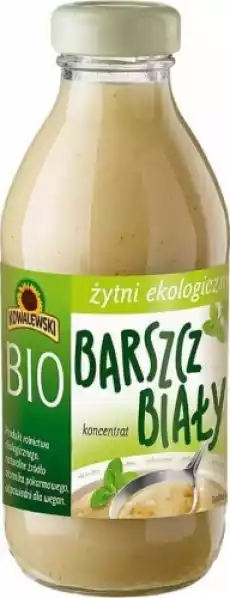 BARSZCZ BIAŁY ŻYTNI KONCENTRAT BIO 320 ml KOWALEWSKI Artykuły Spożywcze Gotowe dania