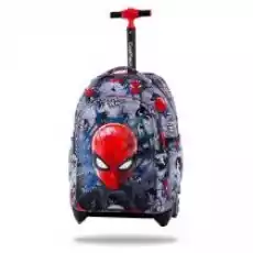 Plecak na kółkach CoolPack Jack Spiderman black Dla dziecka Artykuły szkolne Tornistry plecaki i torby szkolne