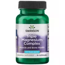 Triple Magnesium complex 400 mg 30 kaps Zdrowie i uroda