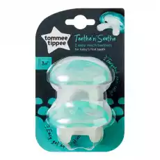 Tommee Tippee TeethenSoothe gryzak dziąsełko na ząbkowanie 3m 2szt Dla dziecka Akcesoria dla dzieci