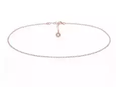 srebrny łańcuszek choker rose gold not mapped