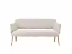 Mobitec Sofa tapicerowana Lena szer 152 cm beżowa nogi drewniane Dom i ogród Meble Salon Sofy i wersalki