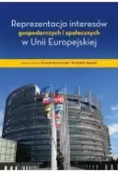 Reprezentacja interesów gospodarczych i społecznych w Unii Europejskiej Książki Ebooki