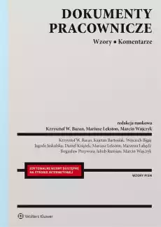 Dokumenty pracownicze Wzory Komentarze Książki Prawo akty prawne