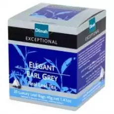 Dilmah Exceptional Czarna cejlońska herbata z aromatem bergamoty Elegant Earl Grey 20 x 2 g Artykuły Spożywcze Herbata