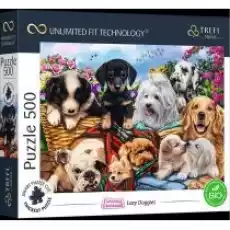 Puzzle 500 Lazy Doggies TREFL Dla dziecka Zabawki Puzzle