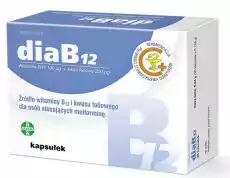 diaB12 x 60 kapsułek Zdrowie i uroda Zdrowie Leki