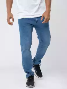 Spodnie Jeansowe Slim KL Jeans W Stitching Niebieskie Odzież obuwie dodatki Odzież męska Spodnie męskie