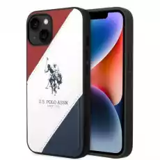 US Polo USHCP14SPSO3 iPhone 14 61 białywhite Tricolor Embossed Telefony i akcesoria Akcesoria telefoniczne Etui