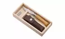 Nóż Składany Opinel No 08 z etui Lux Olivewood Grawer Gratis Broń i militaria Noże i przybory Noże