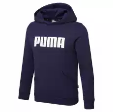 Bluza z kapturem chłopięca Puma ESS FL granatowa 84759602 Odzież obuwie dodatki Bluzy i swetry