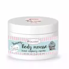 Body Mousse mus do ciała Malinowa Babeczka 180ml Zdrowie i uroda Kosmetyki i akcesoria Pielęgnacja ciała Balsamy mleczka peelingi do ciała