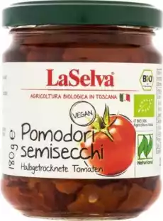 Pomidory podsuszane w oliwie z oliwek BIO 180 g Laselva Artykuły Spożywcze Sosy