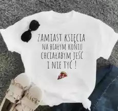 śmieszna koszulka z pizzą Odzież obuwie dodatki Odzież damska Tshirty i koszulki damskie