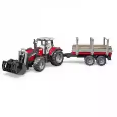 Traktor Massey Ferguson 7480 z ładowaczem czołowym Bruder Dla dziecka Zabawki Rowerki i inne pojazdy dla dzieci