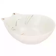 Miska dla kota ceramiczna 15cm beżowa złota Dom i ogród Artykuły zoologiczne Koty Poidełka i miski dla kotów