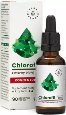 Chlorofil z morwy białej kon 30ml Aura Herbals Artykuły Spożywcze Produkty dietetyczne Suplementy