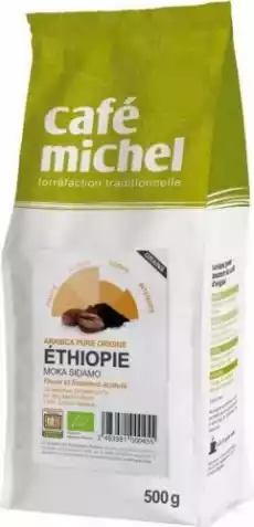 Kawa ziarnista arabica sidamo etiopia fair trade bio 500 g Cafe Michel Artykuły Spożywcze Kawa