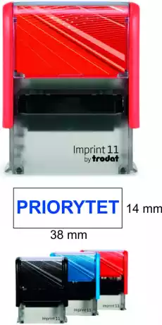 Pieczątka stempel Trodat Imprint 8911 z napisem Priorytet Biuro i firma Akcesoria biurowe