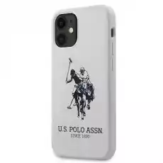 US Polo USHCP12SSLHRWH iPhone 12 mini 54 białywhite Silicone Collection Telefony i akcesoria Akcesoria telefoniczne Etui