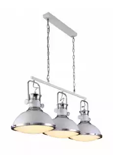 Lampa Sufitowa Wisząca Batumi III Biała 125x35x58cm Dom i ogród Wyposażenie wnętrz Oświetlenie Lampy sufitowe