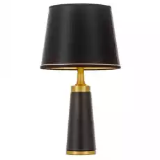 Lampa Stołowa Hemle Czarna Mosiężna 32x32x59cm Dom i ogród Wyposażenie wnętrz Oświetlenie Lampy stołowe