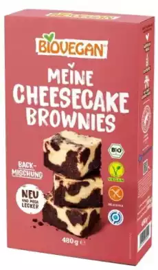 MIESZANKA NA SERNIKOBROWNIE BEZGLUTENOWA BIO 480 g BIOVEGAN Artykuły Spożywcze