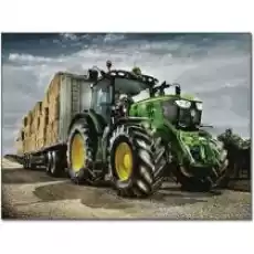 Norimpex Diamentowa mozaika Traktor z przyczepą słomy 1008030 30x40 cm Biuro i firma Akcesoria biurowe Artykuły papiernicze