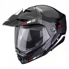 SCORPION KASK SZCZĘKOWY ADX2 CAMINO BKSILVERRE Sport i rekreacja Sporty motorowe Kaski do sportów motorowych