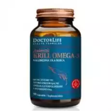 Doctor Life Antarctic Krill Omega3 szybko przyswajalne omega3 z fosfolipidami i astaksantyną suplement diety 90 kaps Zdrowie i uroda Zdrowie Witaminy minerały suplementy diety