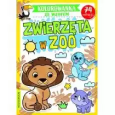 Kolorowanka ze wzorem Zwierzeta w ZOO Książki Dla dzieci