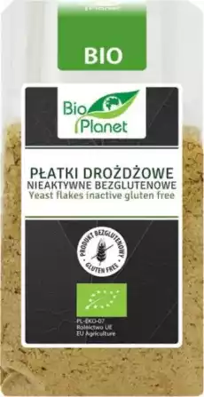 PŁATKI DROŻDŻOWE NIEAKTYWNE BEZGLUTENOWE BIO 100 g BIO PLANET Artykuły Spożywcze Grzyby