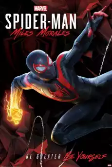 SpiderMan Miles Morales Cybernetic Swing plakat Dom i ogród Wyposażenie wnętrz Dekoracja Obrazy i plakaty